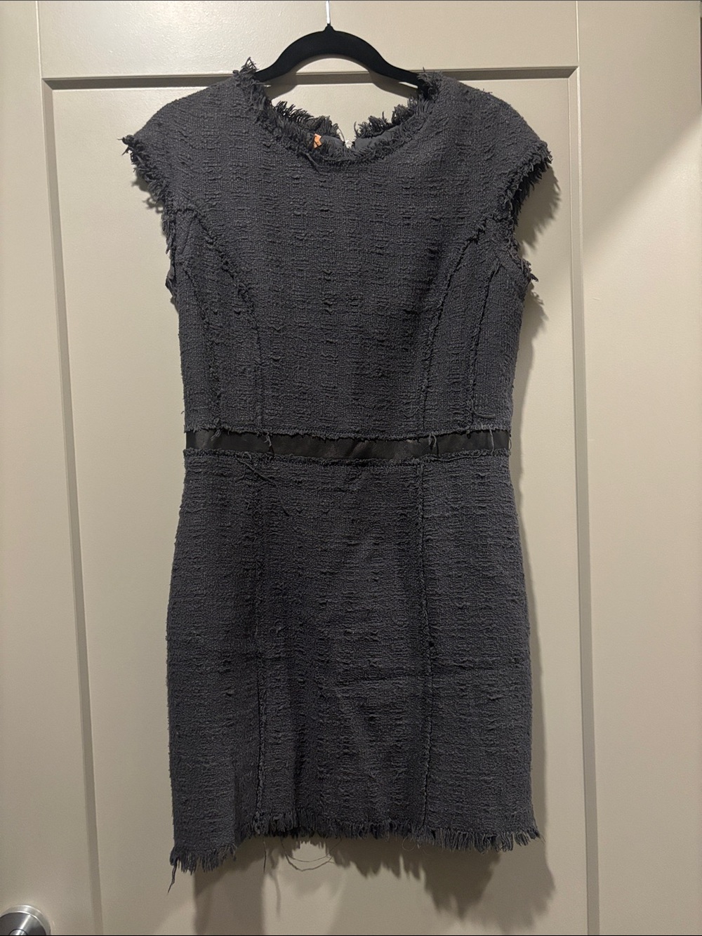 Rebecca Taylor | Tweed Leather Trimmed Shift Dress- 12